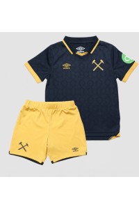 Fotbalové Dres West Ham United Dětské Třetí Oblečení 2025-26 Krátký Rukáv (+ trenýrky)